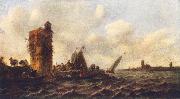 Jan van Goyen A View on the Maas near Dordrecht oil on canvas